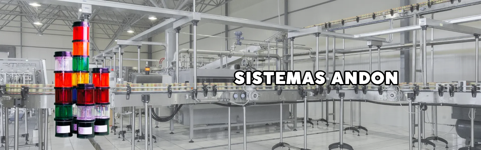 Sistemas andon para uso industrial
